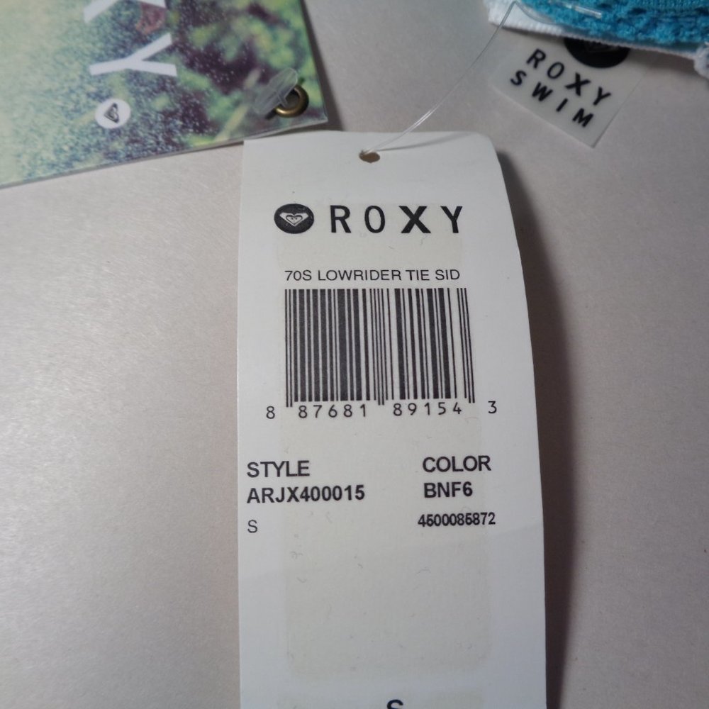 Roxy Size Small 70s LOWRIDER TIE SIDE Light Jade New Women's Bikini Bottom - Picture 10 of 13